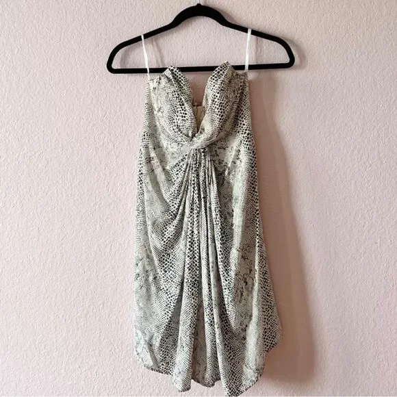 Zimmermann Monochrome Snake Print Mini Dress - Picture 5 of 16